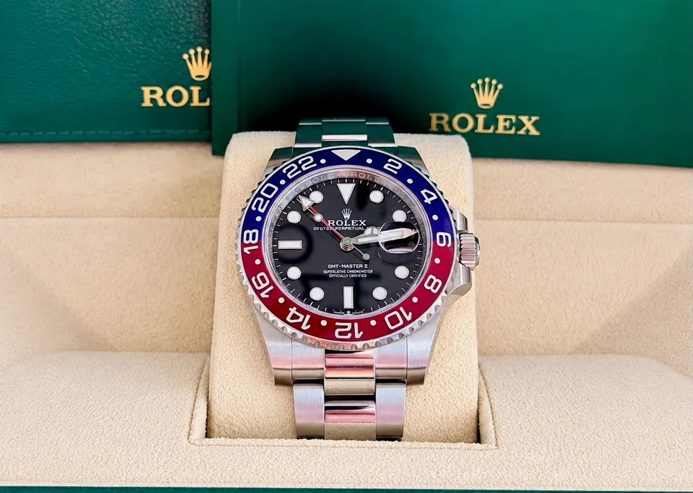 MarketPlace: 2023 Rolex GMT Master II Pepsi Watch Ref. 126710BLRO Full Set