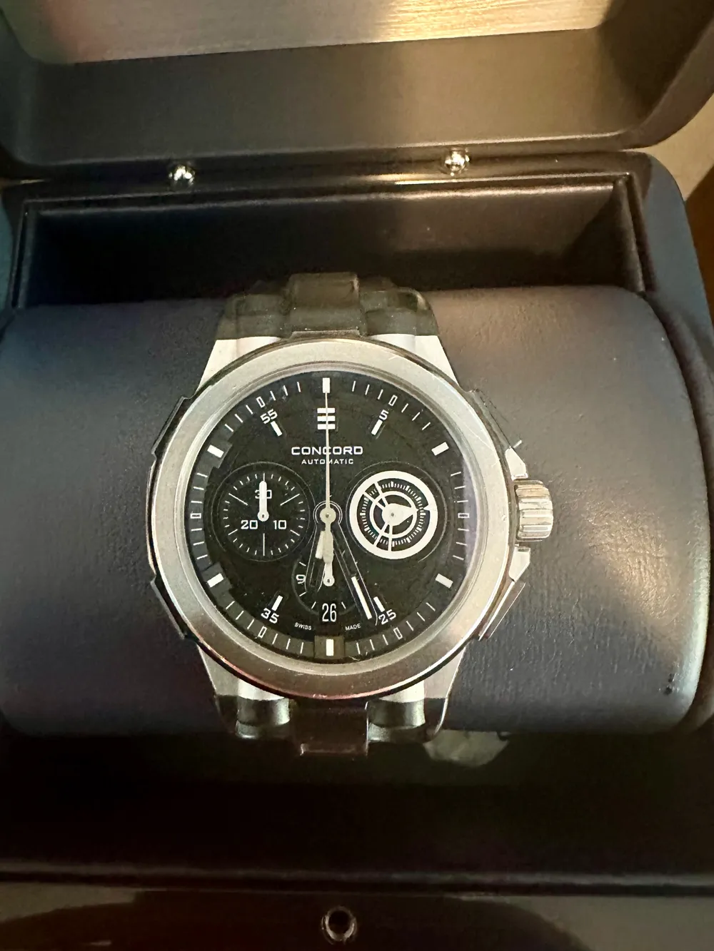 MarketPlace: Concord C2 Chronograph Watch Ref. 04.6.14.1052 Full Set