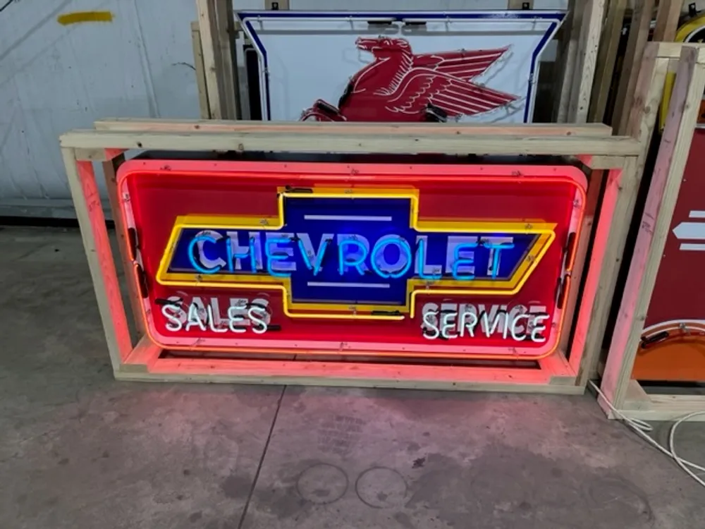 Chevrolet Sales and Service Neon Sign