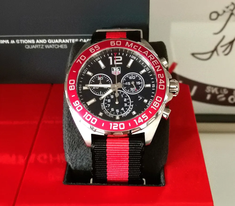No Reserve TAG Heuer Formula 1 McLaren 30th Anniversary Watch 2304/ 5000 Ref. CAZ1112.FC8188 Full Set