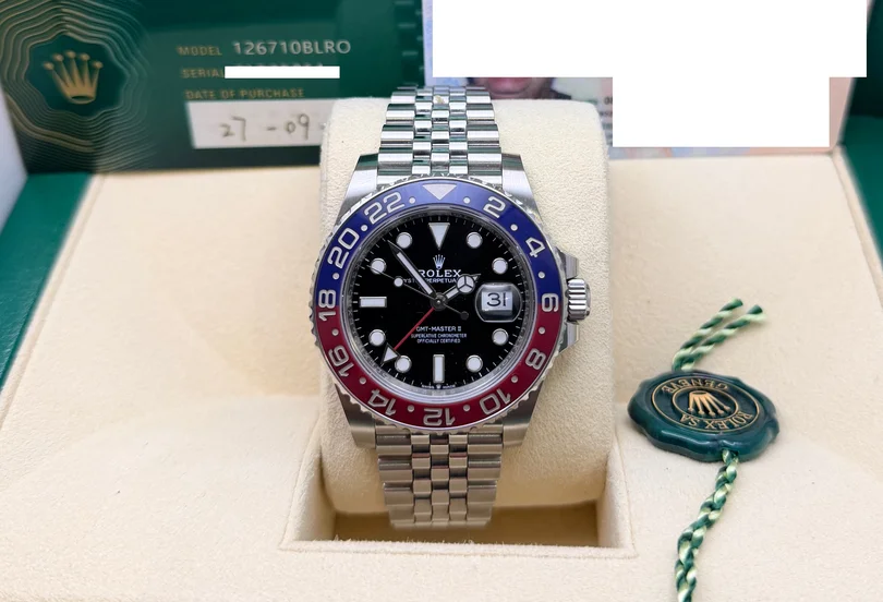 MarketPlace: 2022 Rolex GMT Master II Pepsi Watch Ref.126710BLRO Full Set