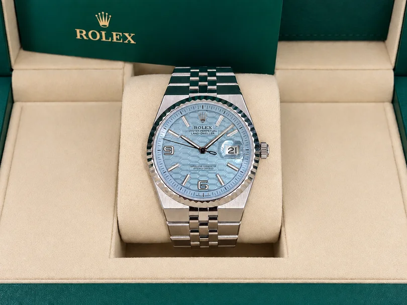 MarketPlace: 2026 Rolex Platinum Land-dweller Watch Ref. 127236 Full Set