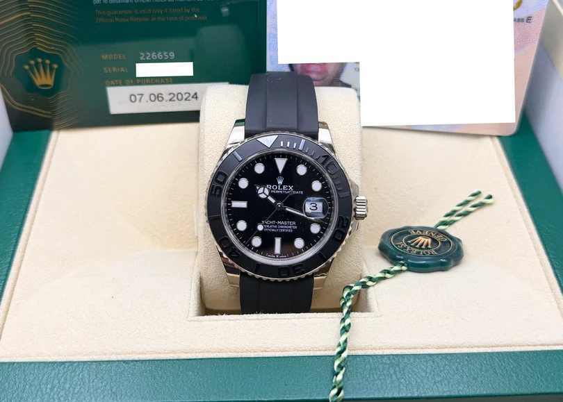 MarketPlace: 2024 Rolex Yacht Master 18k White Gold Watch Ref. 226659 Full Set