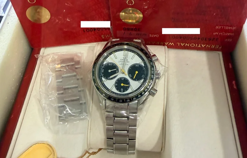 MarketPlace: Omega Speedmaster Racing Watch Ref. 32630405004001 Full Set